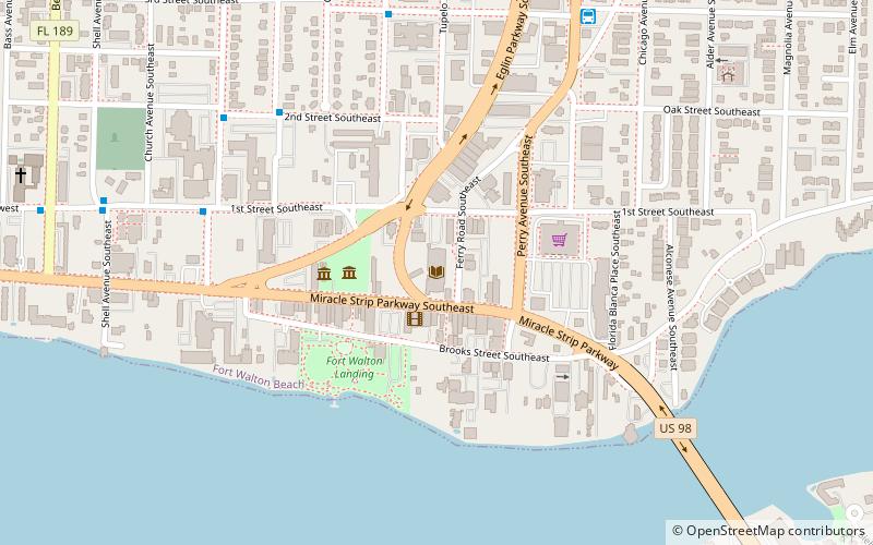 Fort Walton Beach Library location map