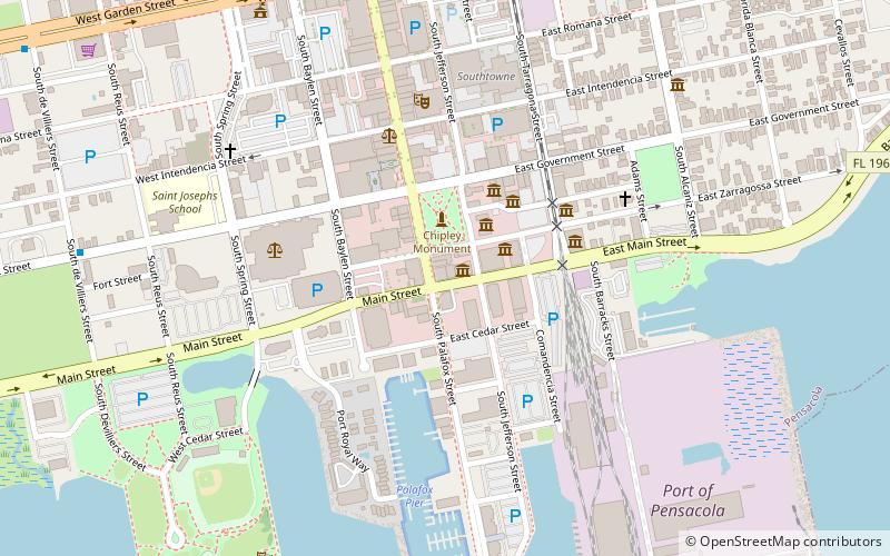 Pensacola Museum of Art location map