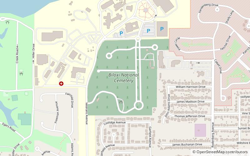 Biloxi National Cemetery location map