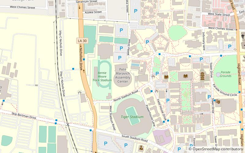 Pete Maravich Assembly Center location map