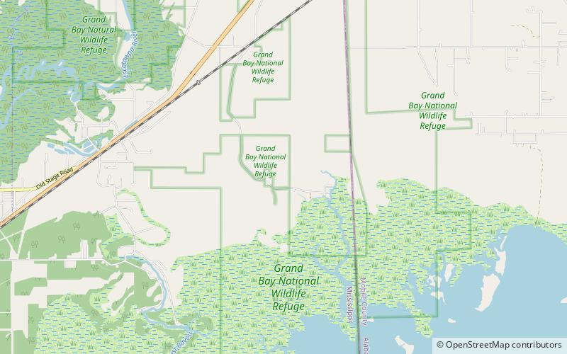 Grand Bay National Wildlife Refuge location map