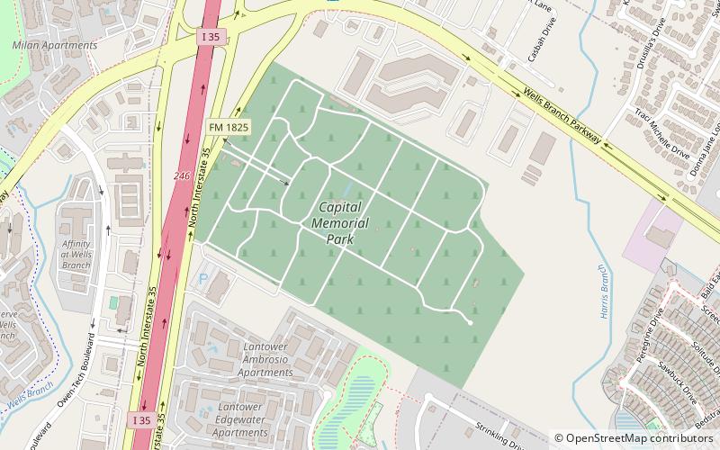 capital memorial park austin location map