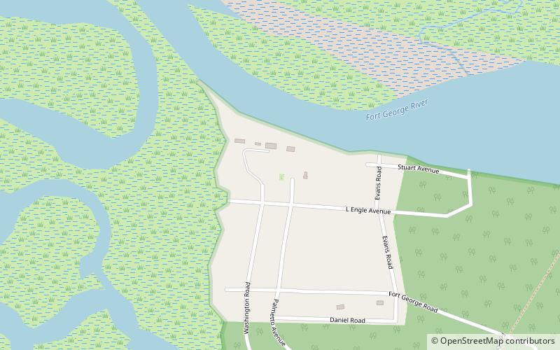 Kingsley Plantation location map