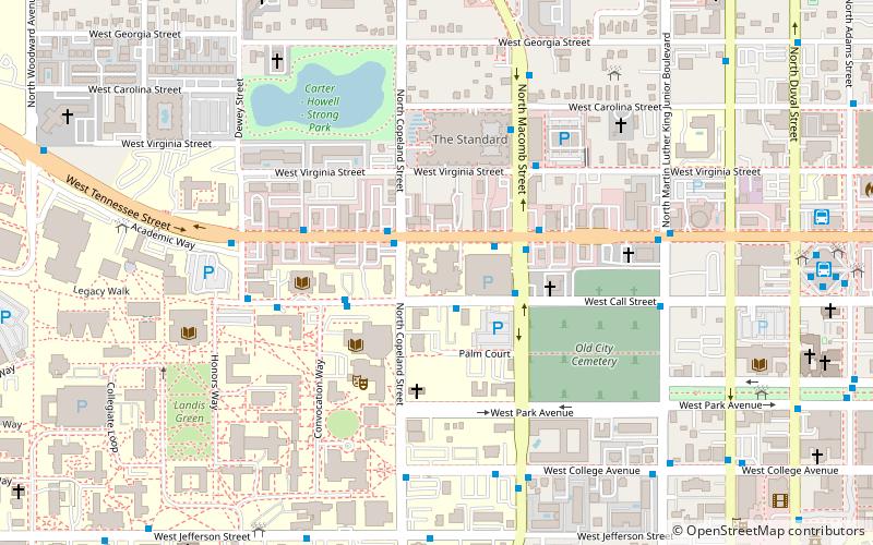 Florida State University College of Fine Arts location map