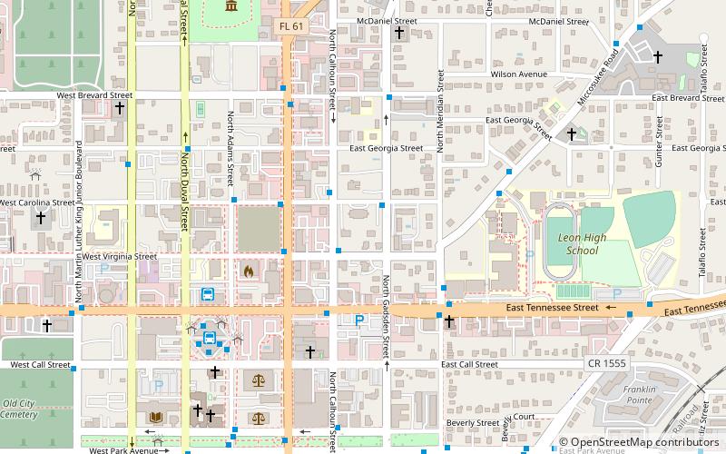 Calhoun Street Historic District location map