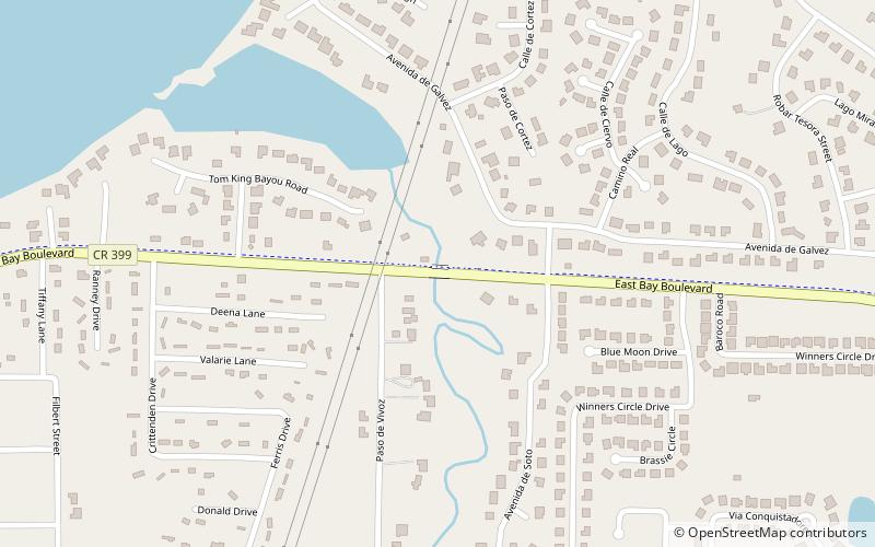 Tom King Bayou Bridge location map