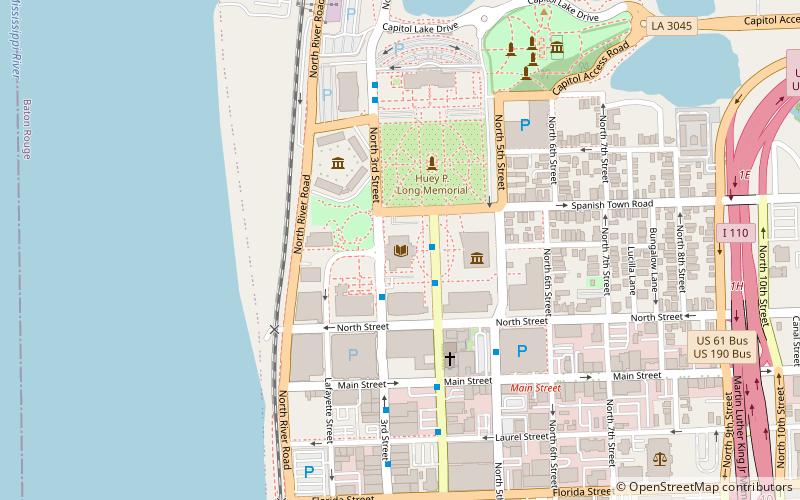 State Library of Louisiana location map