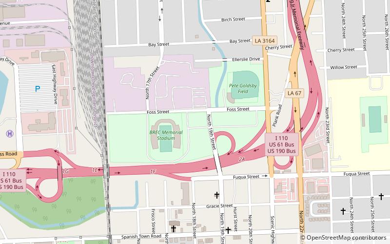 BREC Memorial Stadium location map