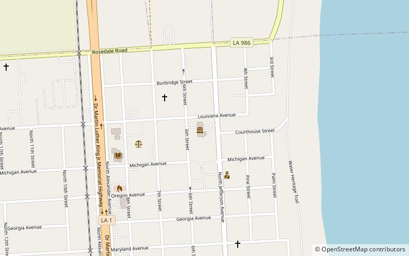 West Baton Rouge Museum location map