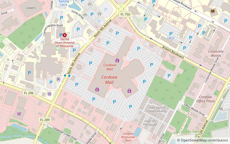 Cordova Mall location map