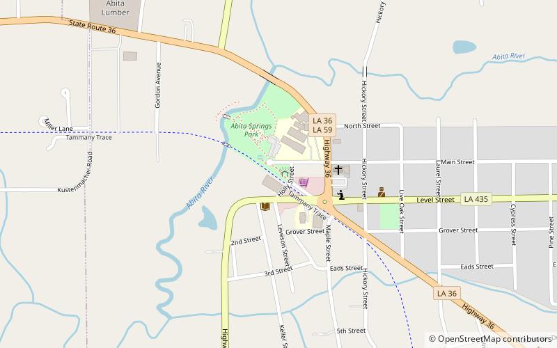 Abita Springs Trailhead Museum location map
