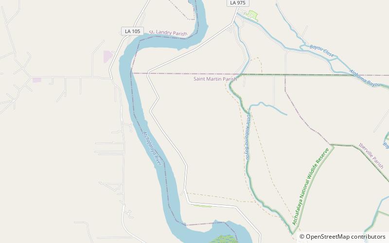 Atchafalaya National Wildlife Refuge location map