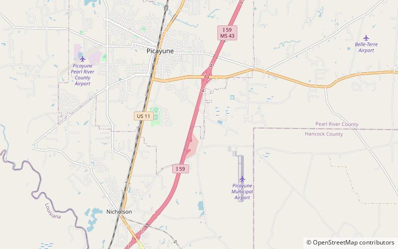 The Crosby Arboretum location map