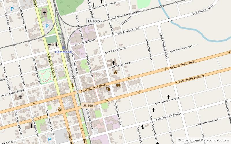 hammond regional arts center location map
