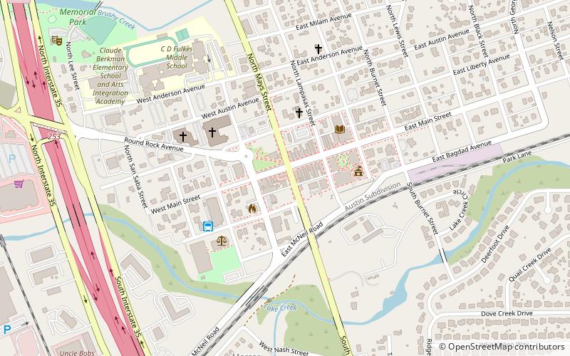 Round Rock Multipurpose Complex location map