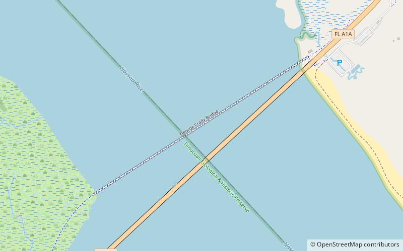 George Crady Bridge Fishing Pier location map