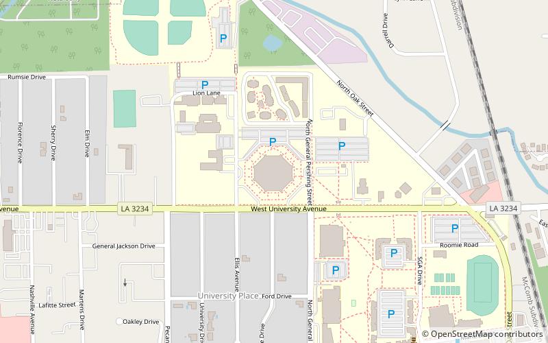 University Center location map
