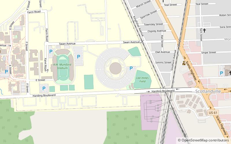 F. G. Clark Center location map
