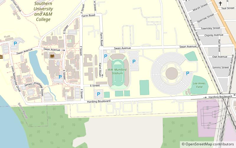 Ace W. Mumford Stadium location map