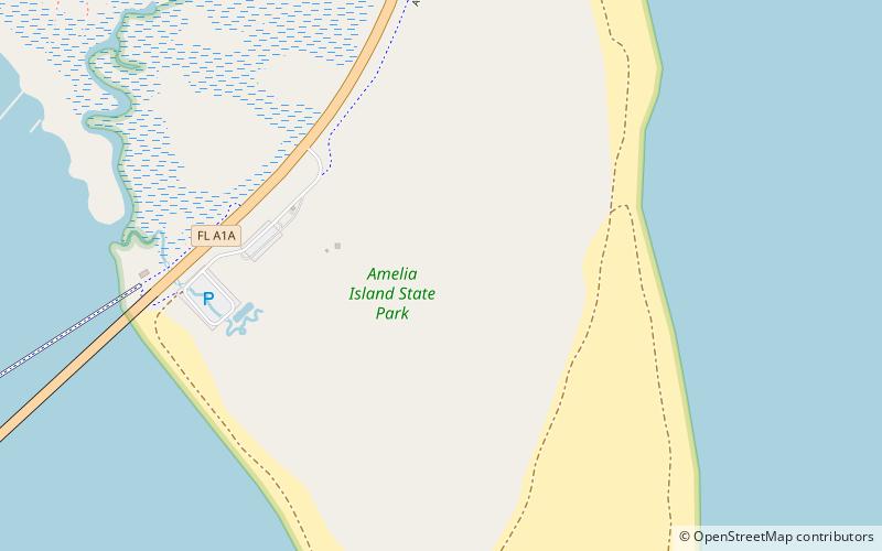 Parc d'État d'Amelia Island location map