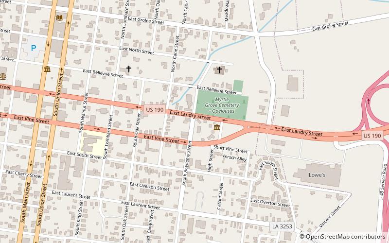 Louisiana Orphan Train Museum location map