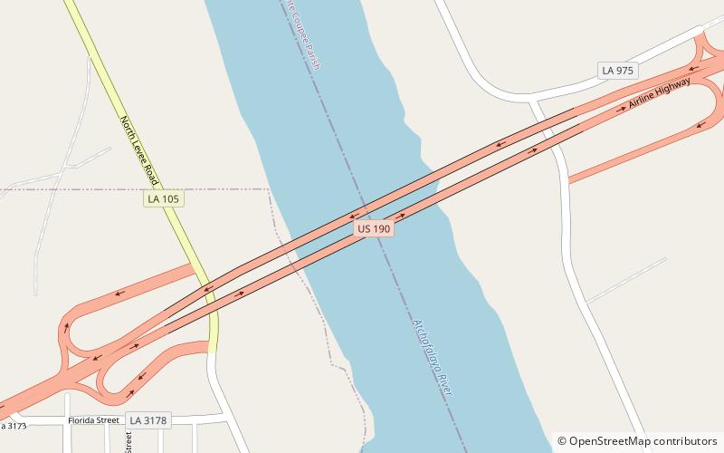 Krotz Springs Bridge location map