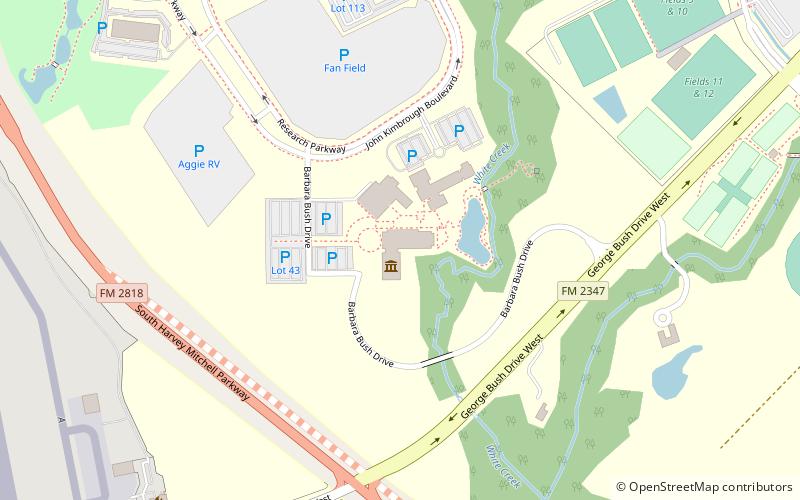 George Bush Presidential Library location map