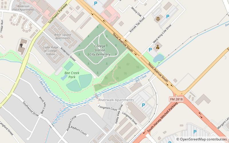 arboreto de d a andy anderson college station location map