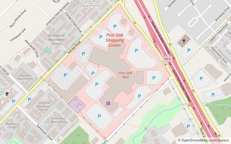 Post Oak Mall location map