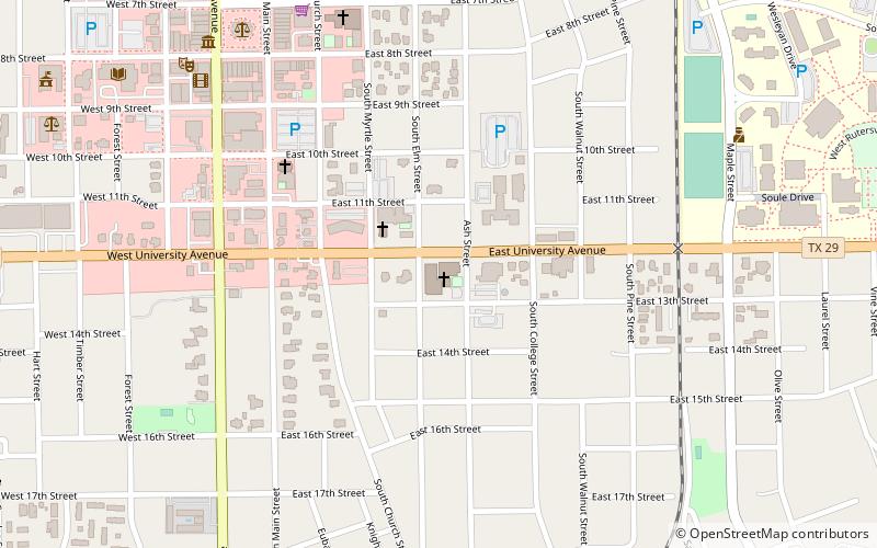 First Methodist Church location map