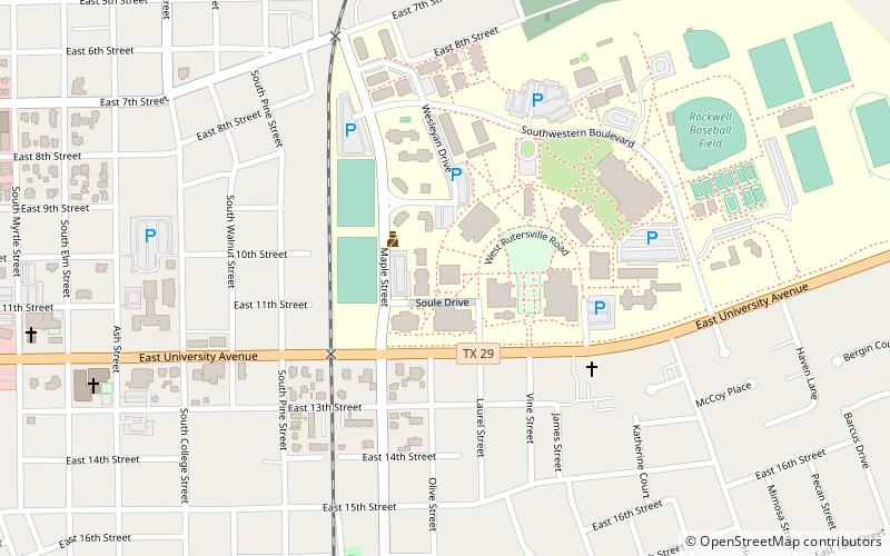 Mood-Bridwell Hall location map