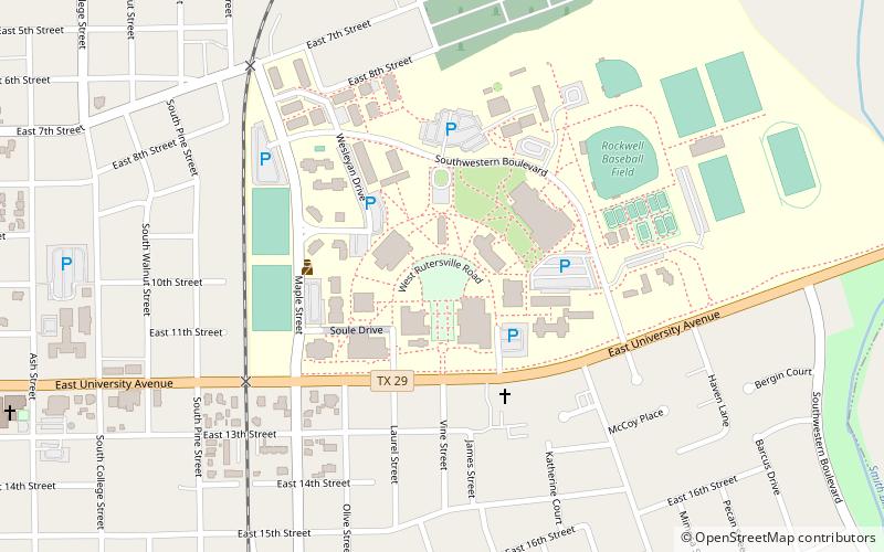 Universidad Southwestern location map
