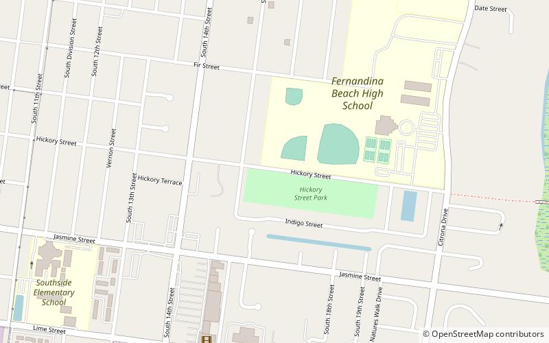 Fernandina Beach Historic District location map