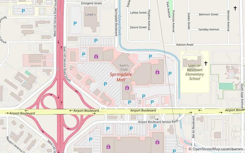 Springdale Mall location map