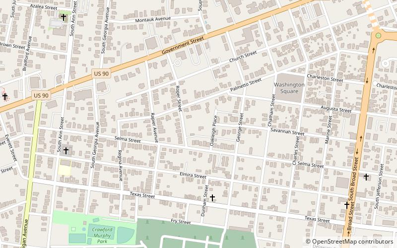 Oakleigh Historic Complex location map