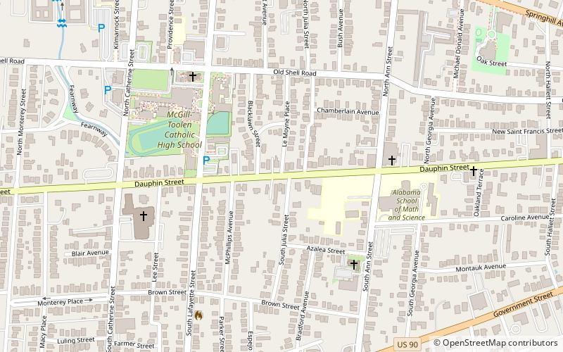 Old Dauphin Way Historic District location map