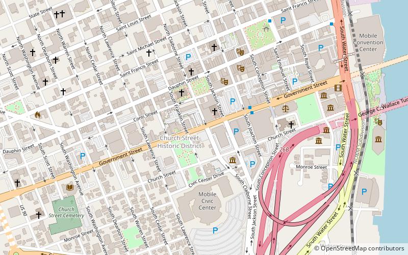 Mobile Carnival Museum location map