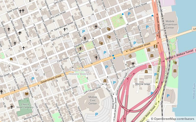 Government Street Presbyterian Church location map