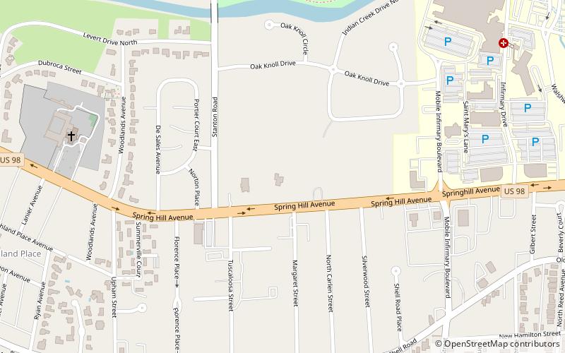 Bragg-Mitchell Mansion location map