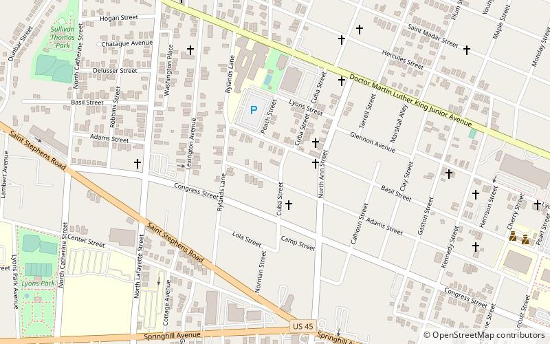 Campground Historic District location map