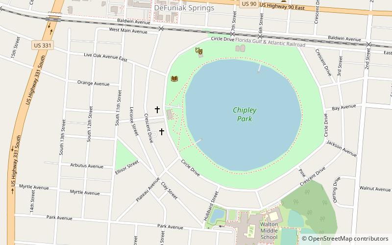 DeFuniak Springs Historic District location map