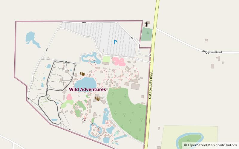 Wild Adventures location map