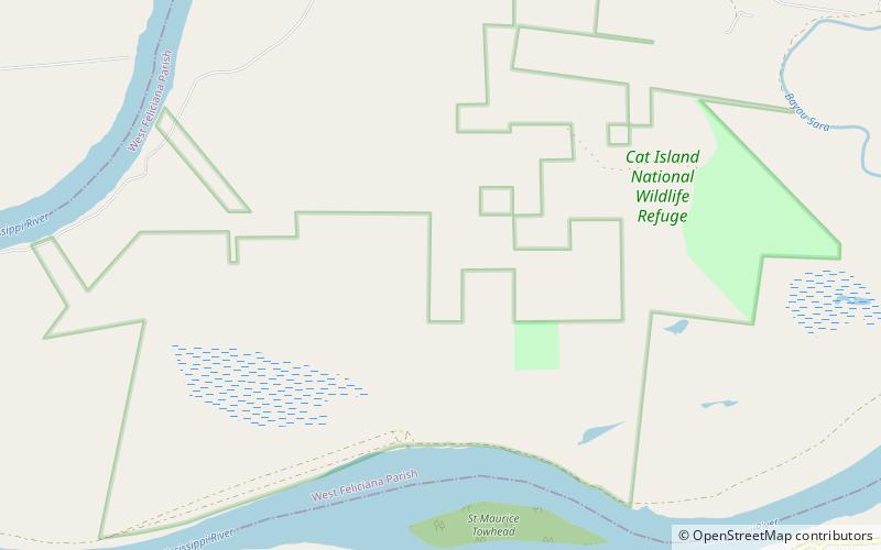 Cat Island National Wildlife Refuge location map