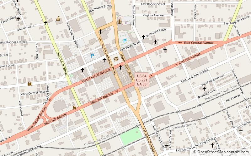 Valdosta Commercial Historic District location map