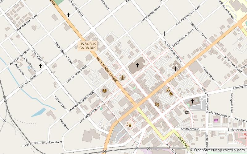 Thomas County Courthouse location map