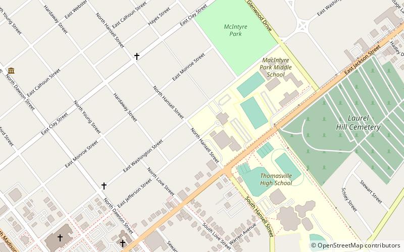 East Side School location map