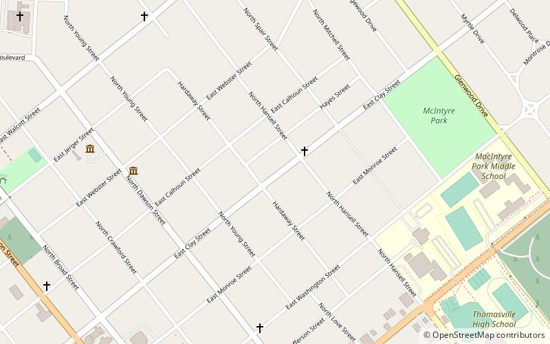 Dawson Street Residential Historic District location map