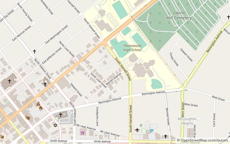 Tockwotton-Love Place Historic District location map