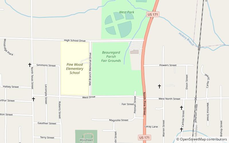 Beauregard Parish Fair location map