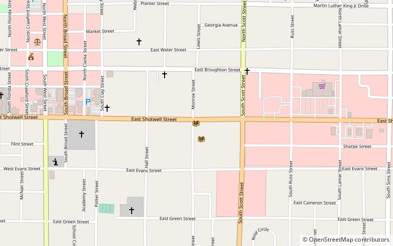 Southwest Georgia Regional Library location map